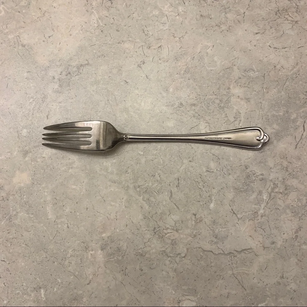 4/$15 One Farberware stainless steel flatware dinner fork